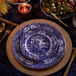 Blue Italian buffétallerken 30 cm blå/hvit