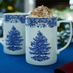 Blue Italian Christmas Tree kopp 34 cl blå/hvit