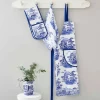Blue Italian grytevott dobbel 18x88 cm blå/hvit