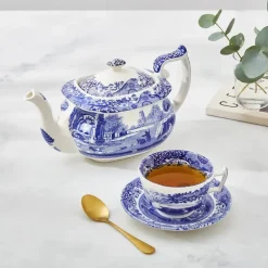 Blue Italian tekanne 1,1L blå/hvit