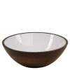 Bolle mangotre 30 cm rustic brown/hvit