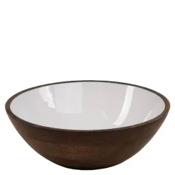 Bolle mangotre 30 cm rustic brown/hvit