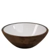 Bolle mangotre 20,4 cm rustic brown/hvit