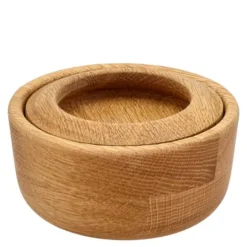 Bosco saltkar med lokk Ø5 cm eik
