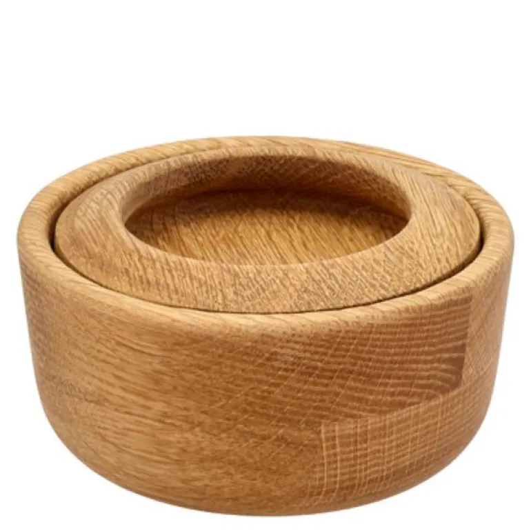 Bosco saltkar med lokk Ø5 cm eik