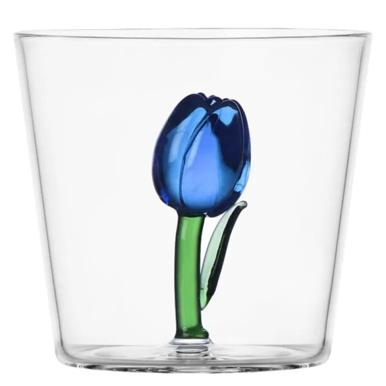 Botanica vannglass 35 cl tulipan blå