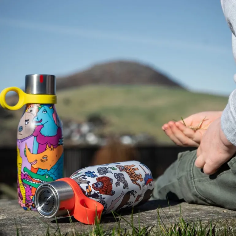 Bottle Up Gullsløyfe termoflaske 28 cl Anette Moi hvit/multi