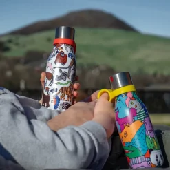 Bottle Up Gullsløyfe termoflaske 28 cl Anette Moi hvit/multi