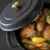 Braiser støpejernsgryte 28 cm 5L svart