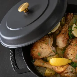 Braiser støpejernsgryte 28 cm 5L svart