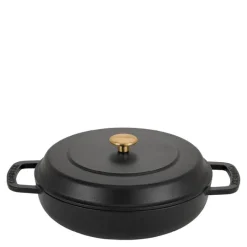 Braiser støpejernsgryte 28 cm 5L svart