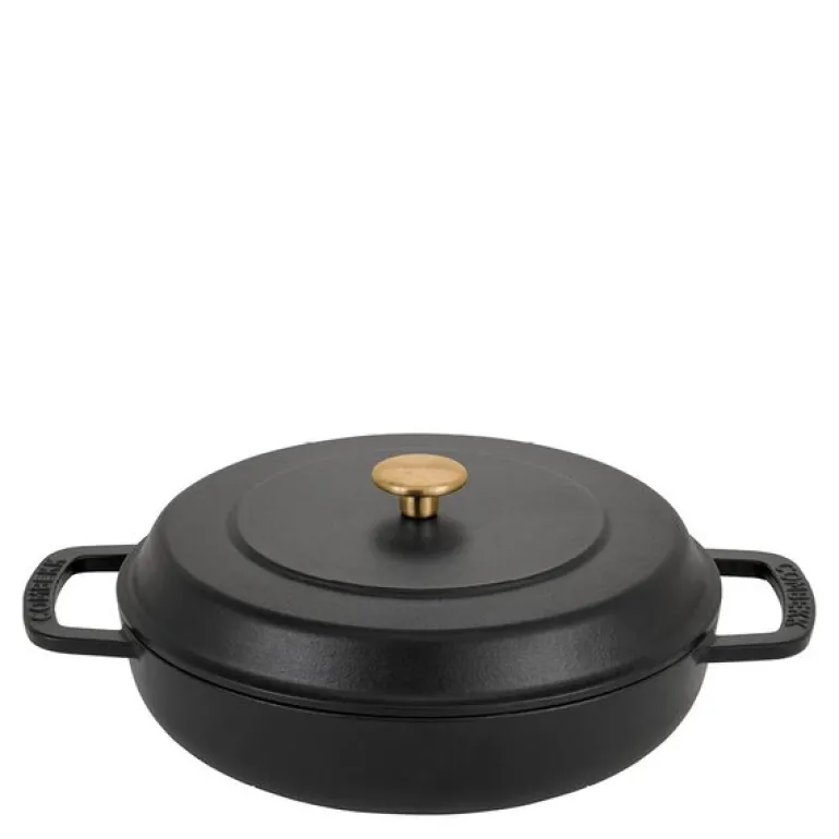Braiser støpejernsgryte 28 cm 5L svart