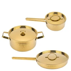 Brassa grytesett 3 deler messing