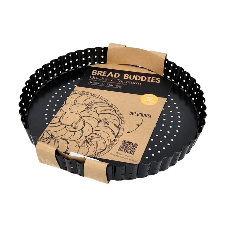 Bread Buddies paiform 25 cm perforert svart