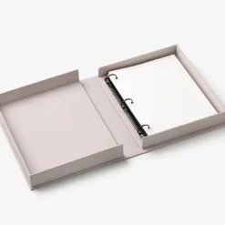 Brodert fotoalbum 33x27 cm Hund beige/multi