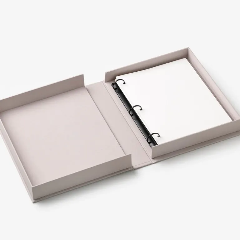 Brodert fotoalbum 33x27 cm Hund beige/multi
