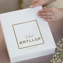 Bryllupsplanlegger 17,5x4x24 cm beige