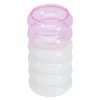 Bubble vase/lysestake 13,5 cm rosa