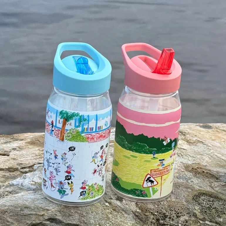 Bukkene Bruse drikkeflaske 0,5L back to school rosa