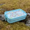 Bukkene Bruse matboks 1L back to school blå