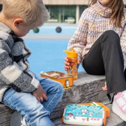 Bukkene Bruse matboks 1L oransje/multi