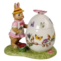 Bunny Tales Anna påskeegg rund krukke 11x7 cm 9 cl rosa