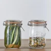 Bygel oppbevaringsglass 1,0L hengslet lokk