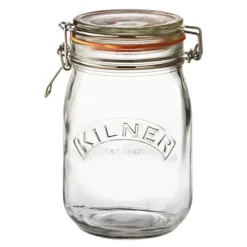 Bygel oppbevaringsglass 1,0L hengslet lokk
