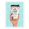 ByKammille poster 50x70 cm i asked for coffee