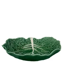 Cabbage salatskål kålblad 32,5 cm grønn