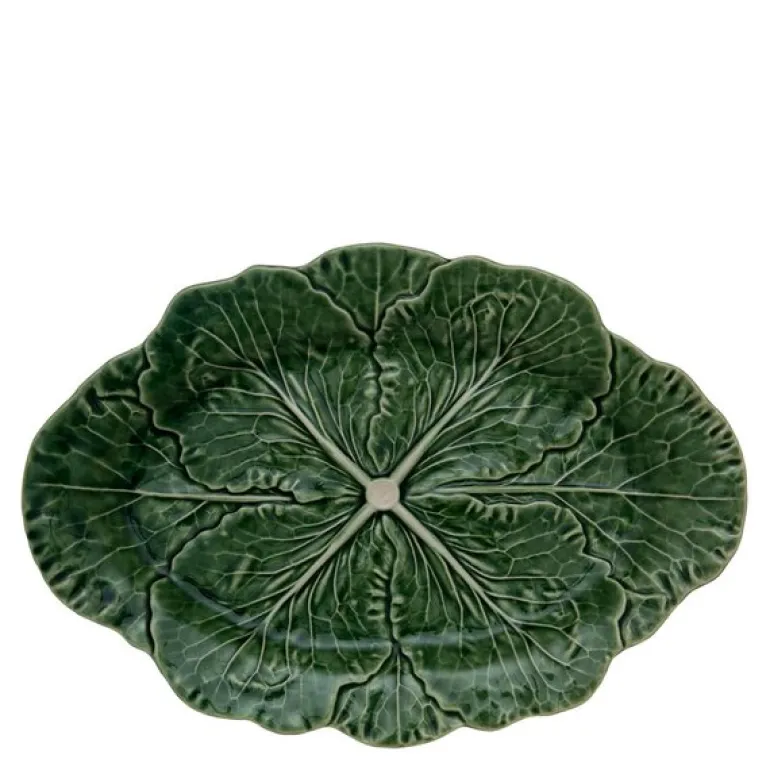 Cabbage serveringsfat 37,5x26 cm grønn