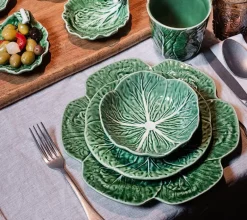 Cabbage skål kålblad 15 cm grønn