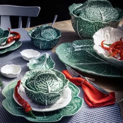 Cabbage tallerken kålblad 30,5 cm grønn