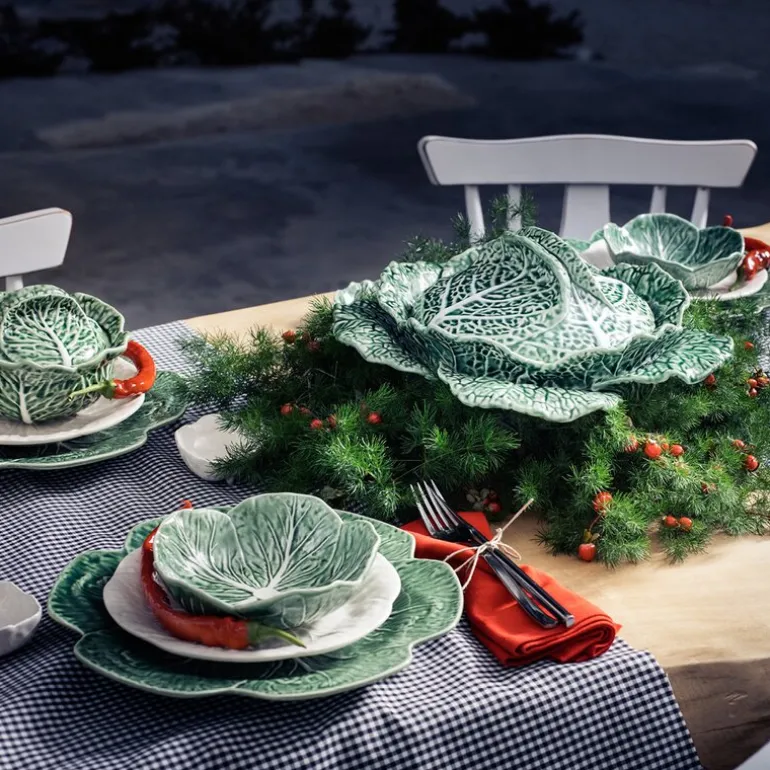 Cabbage terrin/skål med lokk 3L grønn