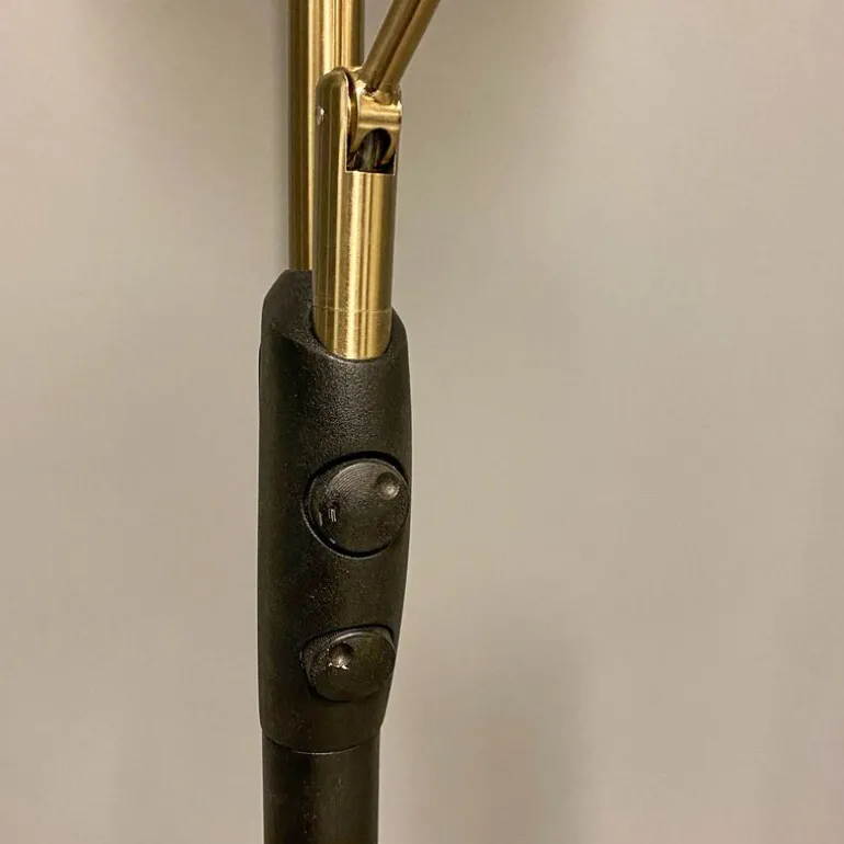 Cadiz uplight gulvlampe 186 cm svart/matt messing