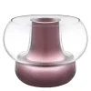 Cado vase H24 cm plomme