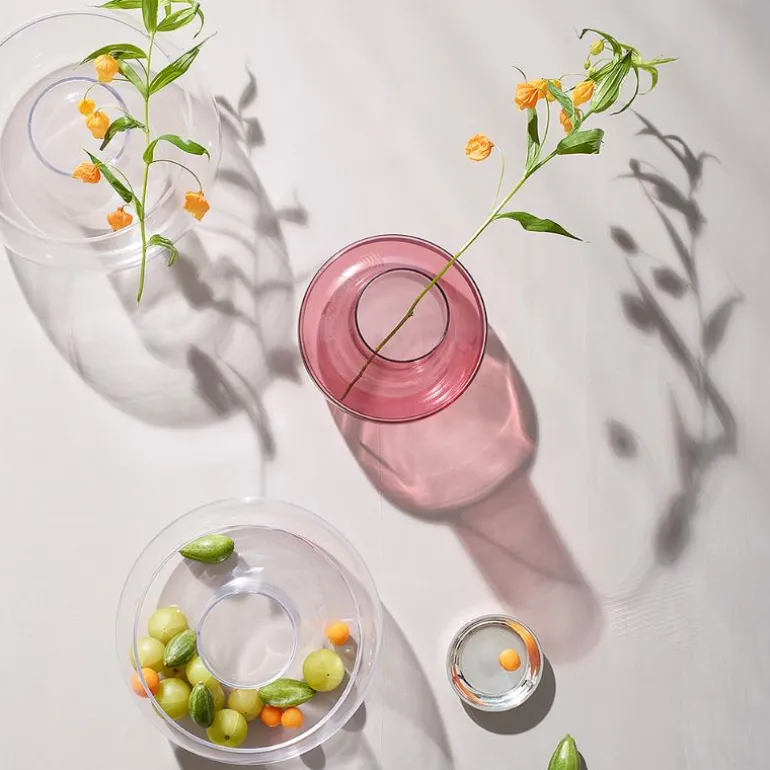 Cado vase H24 cm plomme