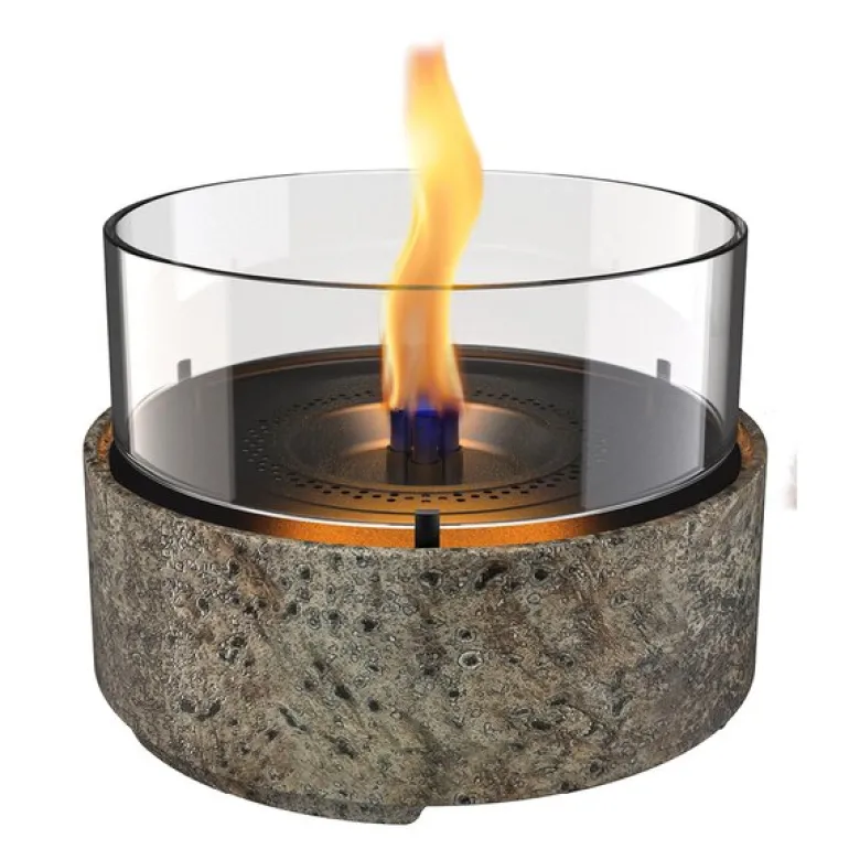 Café bordlykt 18 13 cm earth stone