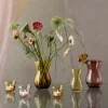 Calabas Duo vase 21 cm burgundy/amber