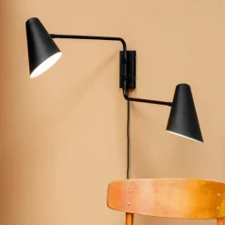 Cale vegglampe 46 cm svart