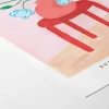 Camilla Bergqvist poster 50x70 cm red stool