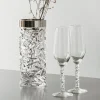 Carat vase sølvkant 24 cm