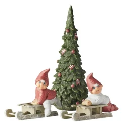 Carl & Joanne nisser med juletre 16 cm