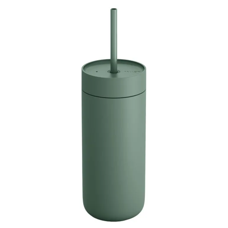 Carter Cold Desert Capsule tumbler med sugerør 475 ml smoke green