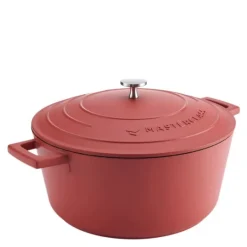 Cast Aluminium gryte 5L 29 cm rød