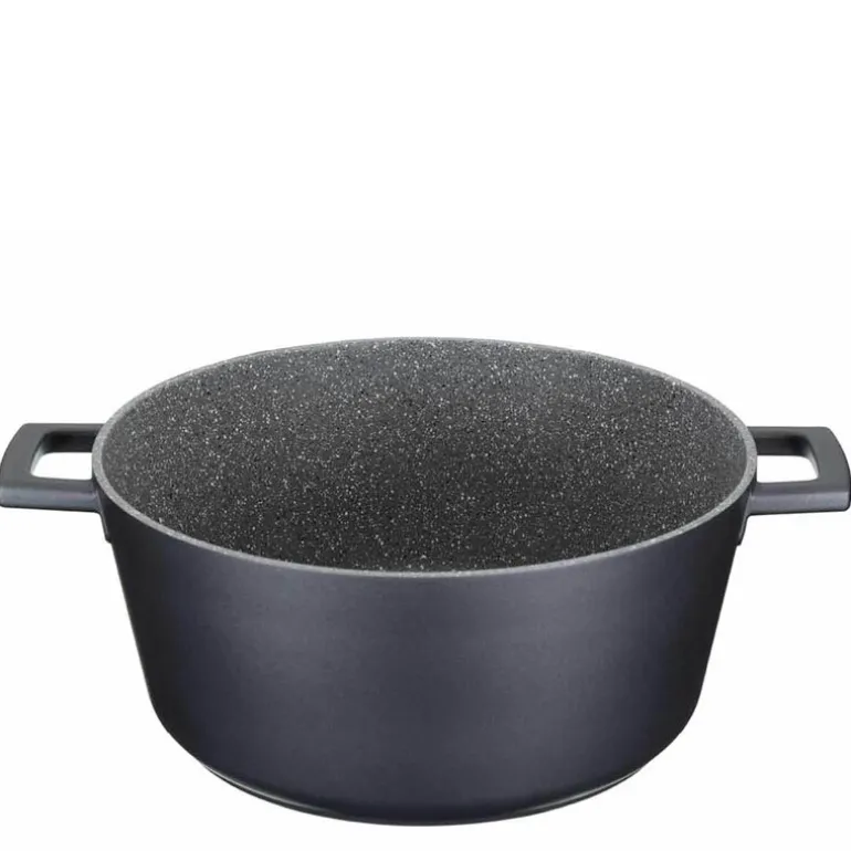 Cast Aluminium gryte 5L med selvøsende lokk svart