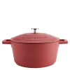 Cast Aluminium gryte 4L rød