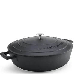 Cast Aluminium lav gryte 5L svart