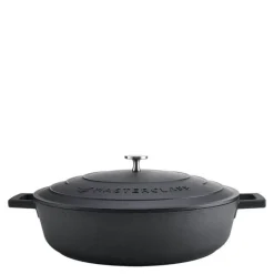 Cast Aluminium lav gryte 5L svart