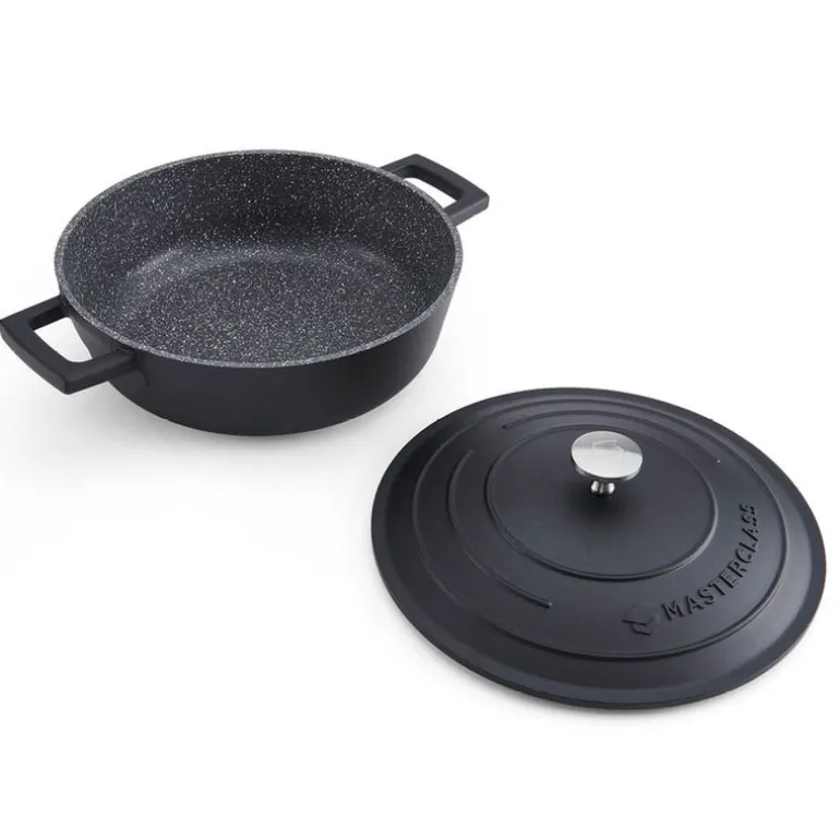 Cast Aluminium lav gryte 2,5L svart